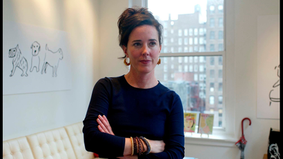 Designer Kate Spade is photographed at her offices. (Photo by David Howells/Corbis via Getty Images)