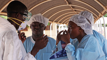 Ebola ward in Mali