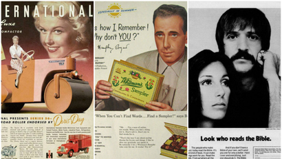 Vintage ad collage