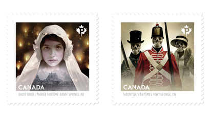 Canada Post haunted stamps