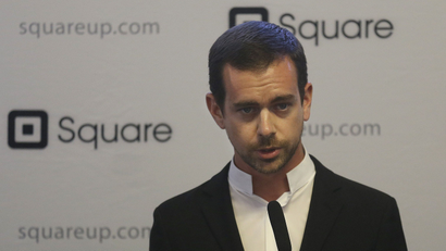 Square CEO Jack Dorsey speaks at a news conference in San Francisco in 2013