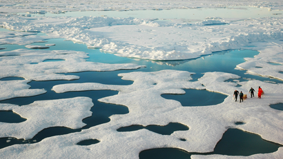 NOAA scientists explore the Arctic during a 2005 mission