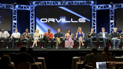 Cast and creators of Fox TV series "The Orville"