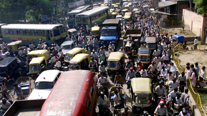 India New Delhi Traffic