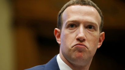 Mark Zuckerberg looking sad.