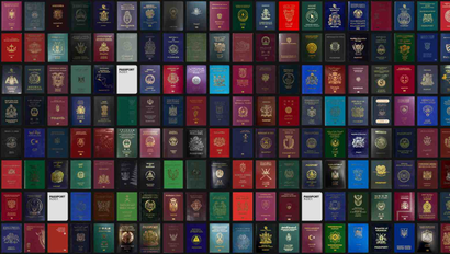 screenshot of passportindex.orga