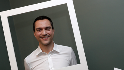 Nathan Blecharczyk, co-founder and chief technology officer of Airbnb, poses during an Airbnb event in Paris, France, March 7, 2017. Picture taken March 7, 2017. REUTERS/Philippe Wojazer - LR1ED380NVS9R