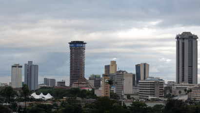 A general view of capital Nairobi, Kenya, 10 May 2016.