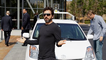 Sergey Brin Google driverless car