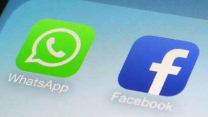 WhatsApp and Facebook apps