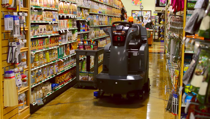 Walmart is piloting Brain Corps self-driving floor scrubbers called EMMA in five stores.