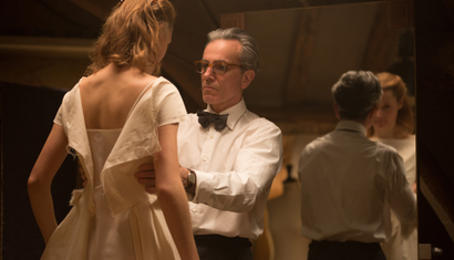 Vicky Krieps stars as “Alma” and Daniel Day-Lewis stars as “Reynolds Woodcock” in writer/director Paul Thomas Anderson’s PHANTOM THREAD, a Focus Features release.