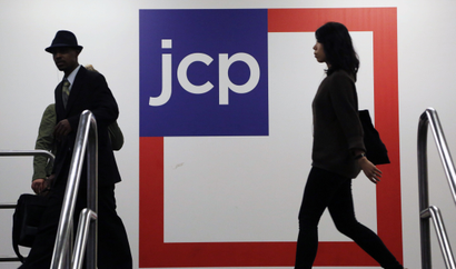 FILE - In this April 9, 2013, file photo, customers arrive at a J.C. Penney store in New York. J.C. Penney reports financial results Friday, Aug. 12, 2016. (AP Photo/Mark Lennihan, File)