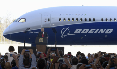 Trump at Boeing