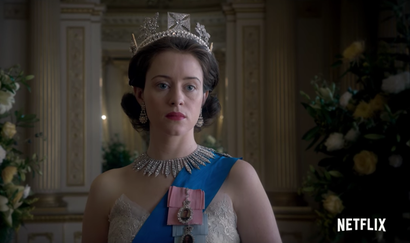 Queen Elizabeth in The Crown on Netflix