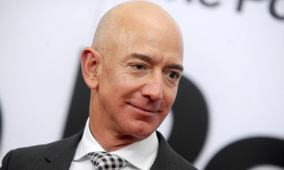 February 12, 2019 - The Jeff Bezos / National Enquirer American Media Publishing scandal involving alleged blackmail, extortion, racy texts and compromising photographs continues to escalate. - File Photo by: zz/Dennis Van Tine/STAR MAX/IPx 2017 12/14/17 Jeff Bezos at the premiere of "The Post" in Washington, DC.