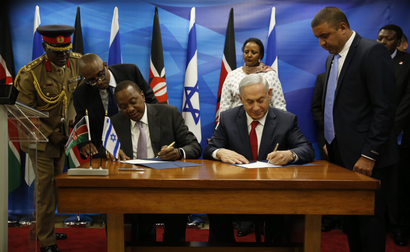 Uhuru Kenyetta and Benjamin Netanyahu