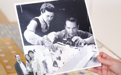 Ray and Charles Eames at work