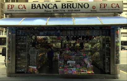 Bruno newsstand in Sao Paulo