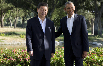 Obama and Xi Jinping share a rosy moment