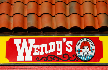 Wendy's sign.