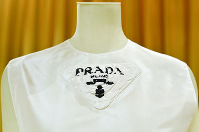 A picture taken in the headquarters of Prada in Milan on September 25, 2020 shows the "Resees" of the Prada's Spring/Summer 2021 Milan Fashion Week women's and men's collection.