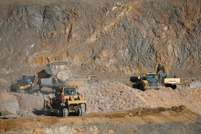The MP Materials rare earths mine in California, US.