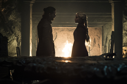 Jon and Dany stare into each others eyes