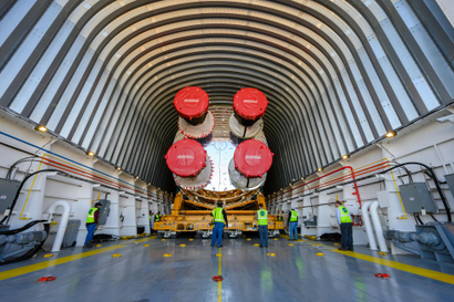 the first core stage for NASA’s Space Launch System rocket.
