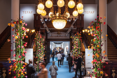The entrance to the 2022 TEFAF art fair in New York City