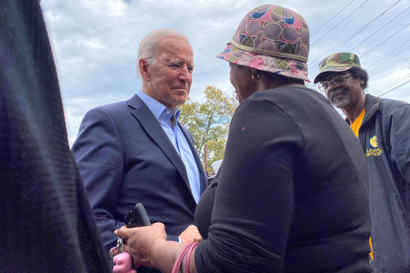 Democratic U.S. presidential candidate and former Vice President Joe Biden campaigns in Abbeville, South Carolina