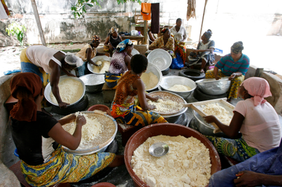 Attieke is Ivory Coast Côte d'Ivoire's national dish
