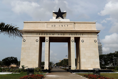 The Independence Arch is pictured in Accra, Ghana November 27, 2018.