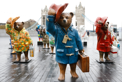 Paddington Bear statues in London