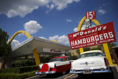 The McDonald's Restaurant Store Museum is seen in the Chicago suburb of Des Plaines