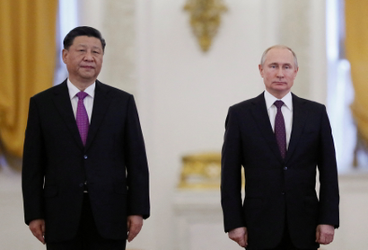 Russian President Vladimir Putin meets his Chinese counterpart Xi Jinping in Moscow