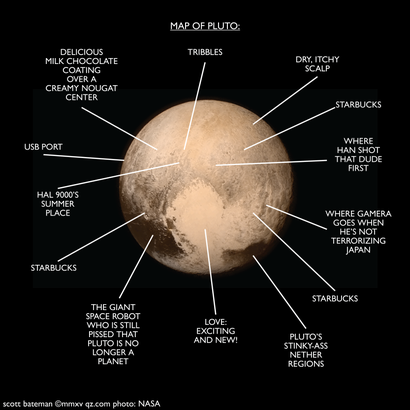 Official map of Pluto — Quartz