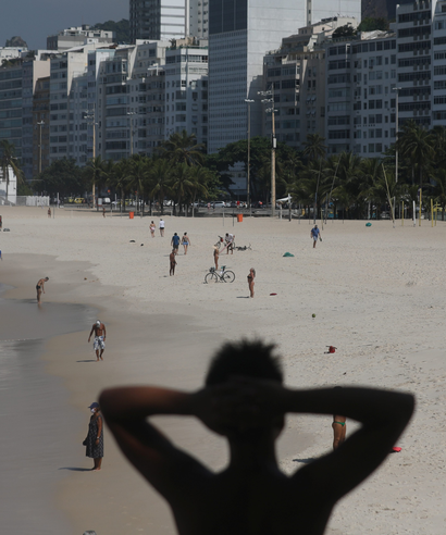 Leme Beach in Rio de Janeiro