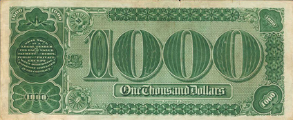 The &quot;Grand Watermelon&quot; $1,000 bill.