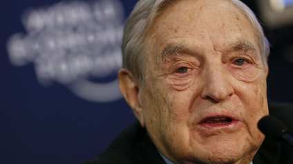 George Soros, the billionaire investor and philanthropist, attends the World Economic Forum in Davos in 2013.