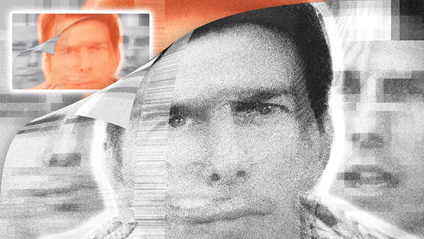 Tom Cruise deep fake conceptual imagery