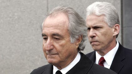 Bernie Madoff is pictured exiting federal court in 2009.