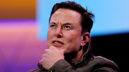 Elon Musk making a face