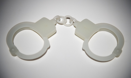A pair of handcuffs.