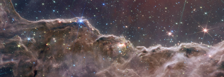 Combined NIRCam and MIRI Image of the “Cosmic Cliffs”