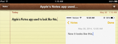 Apple iOS Notes App