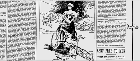Bicycle newspaper clipping