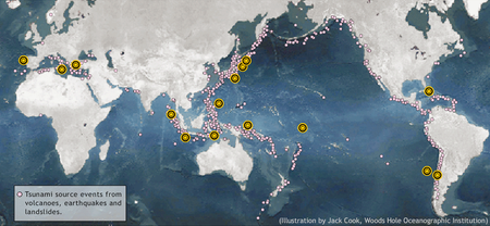 The biggest tsunami recorded was 1,720 feet tall and chances are good ...