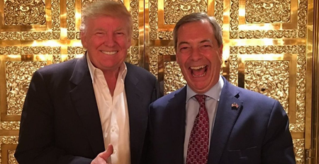 Trump and Farage in Trump Tower.
