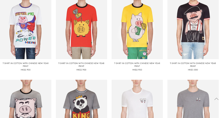Dolce&amp;Gabbana’s pig-themed T-shirts